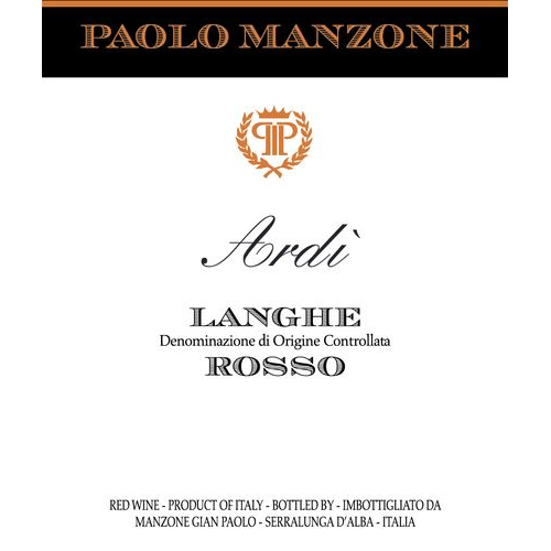 Paolo Manzone Langhe Rosso \'Ardì\'